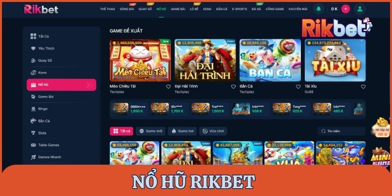 Nổ hũ Rikbet
